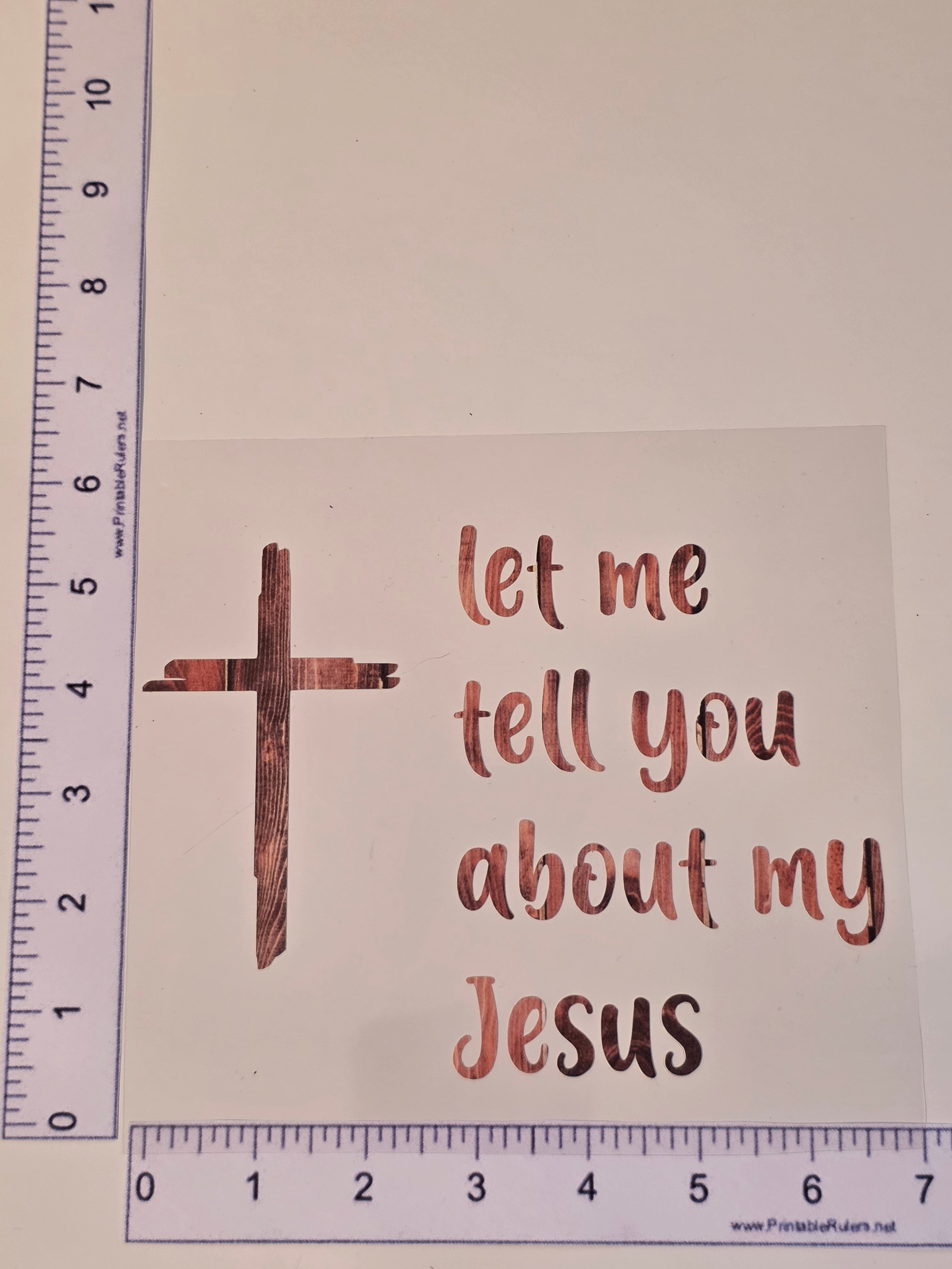 Woodgrain Let me tell you about my jesus