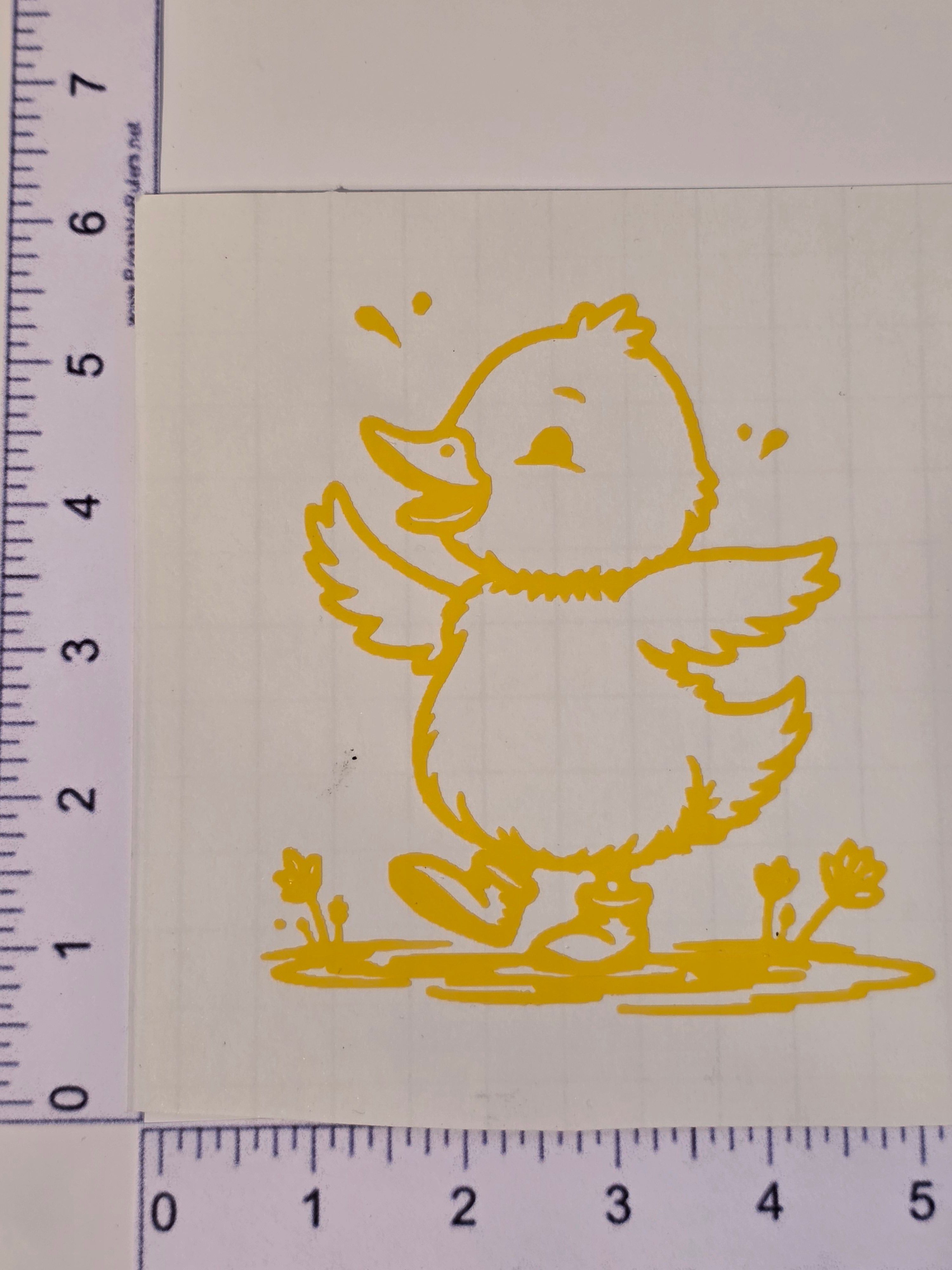 Cute Yellow Chick Decal