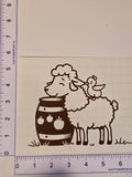 Cute Sheep Decal
