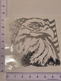 Chrome Silver Eagle with Flag Decal