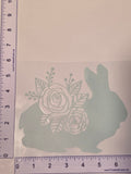 Mint Green Floral Bunny