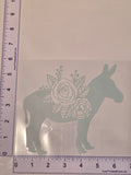 Mint Green Floral Donkey
