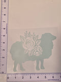 Mint Green Floral Sheep