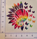 Tye Die Sunflower with Butterflies