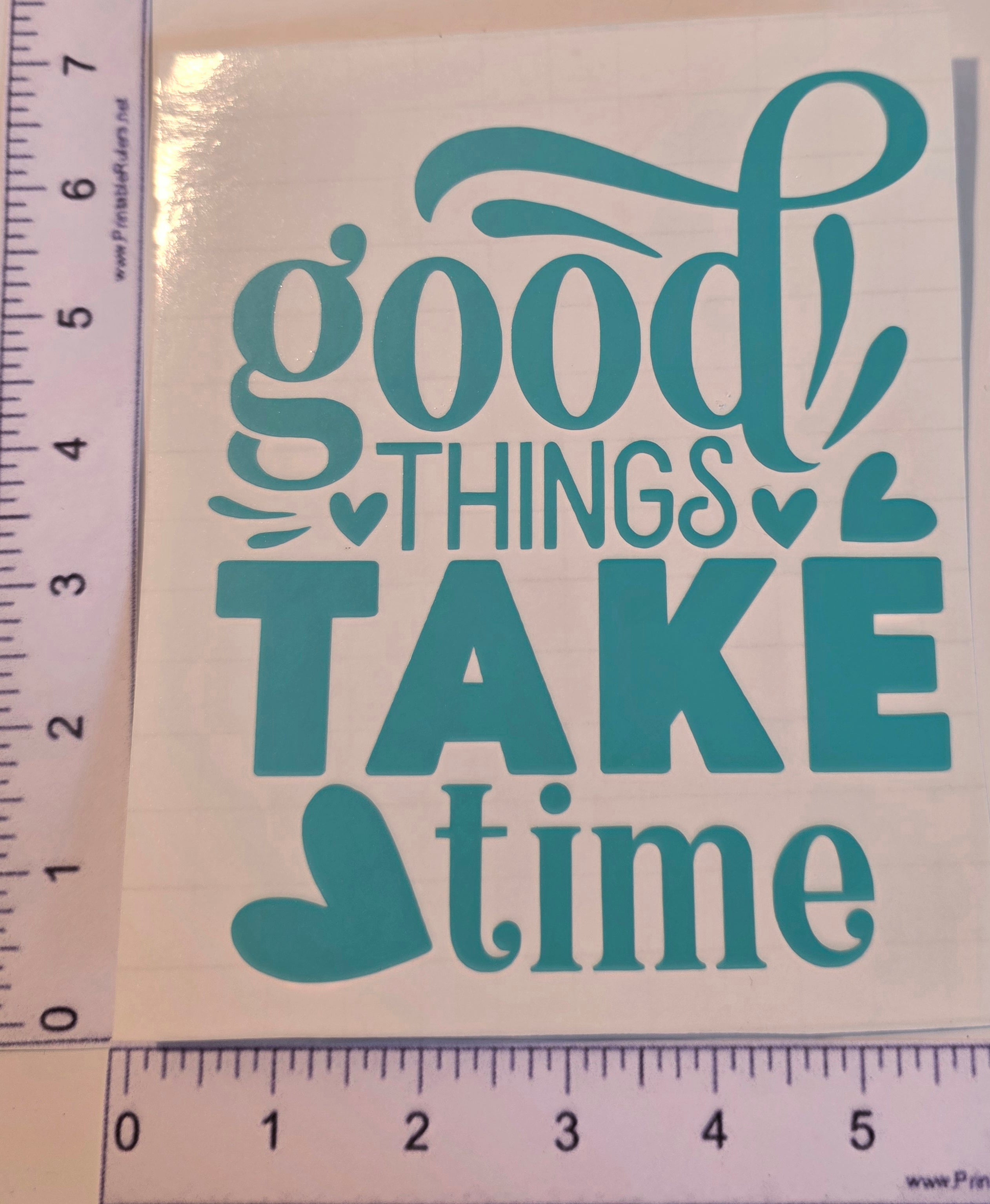 Good Things Take Time