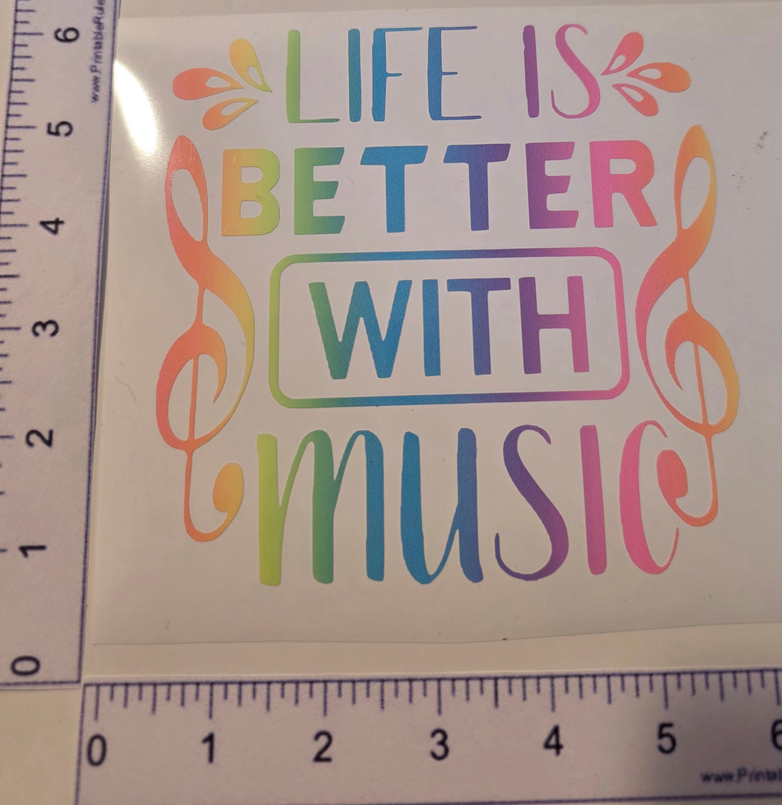 Life is Better With Music Decal