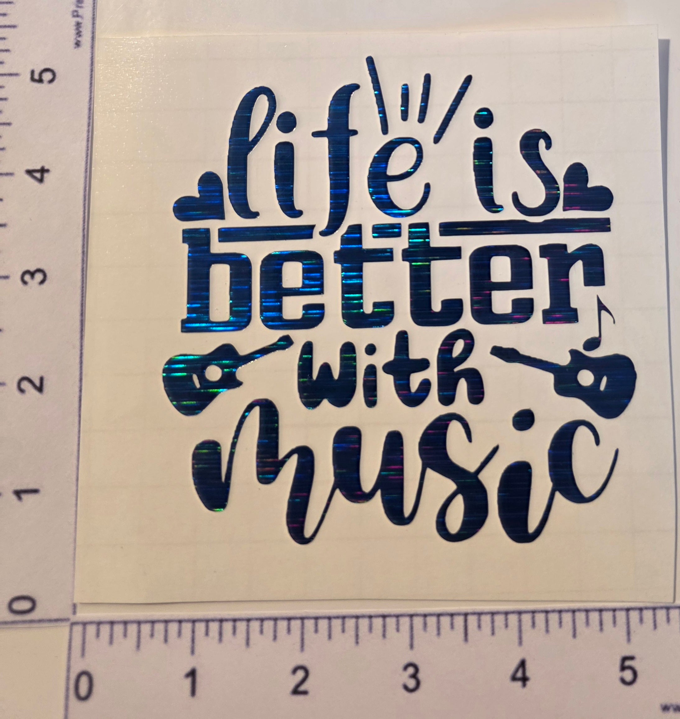 Life is Better with Music Decal