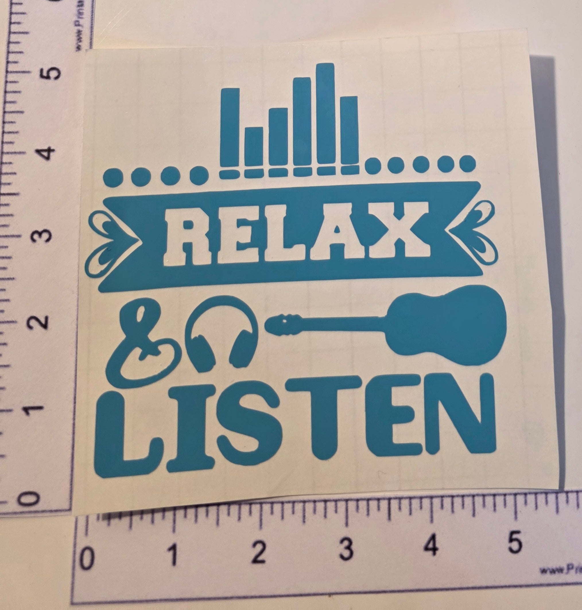 Relax & Listen Decal