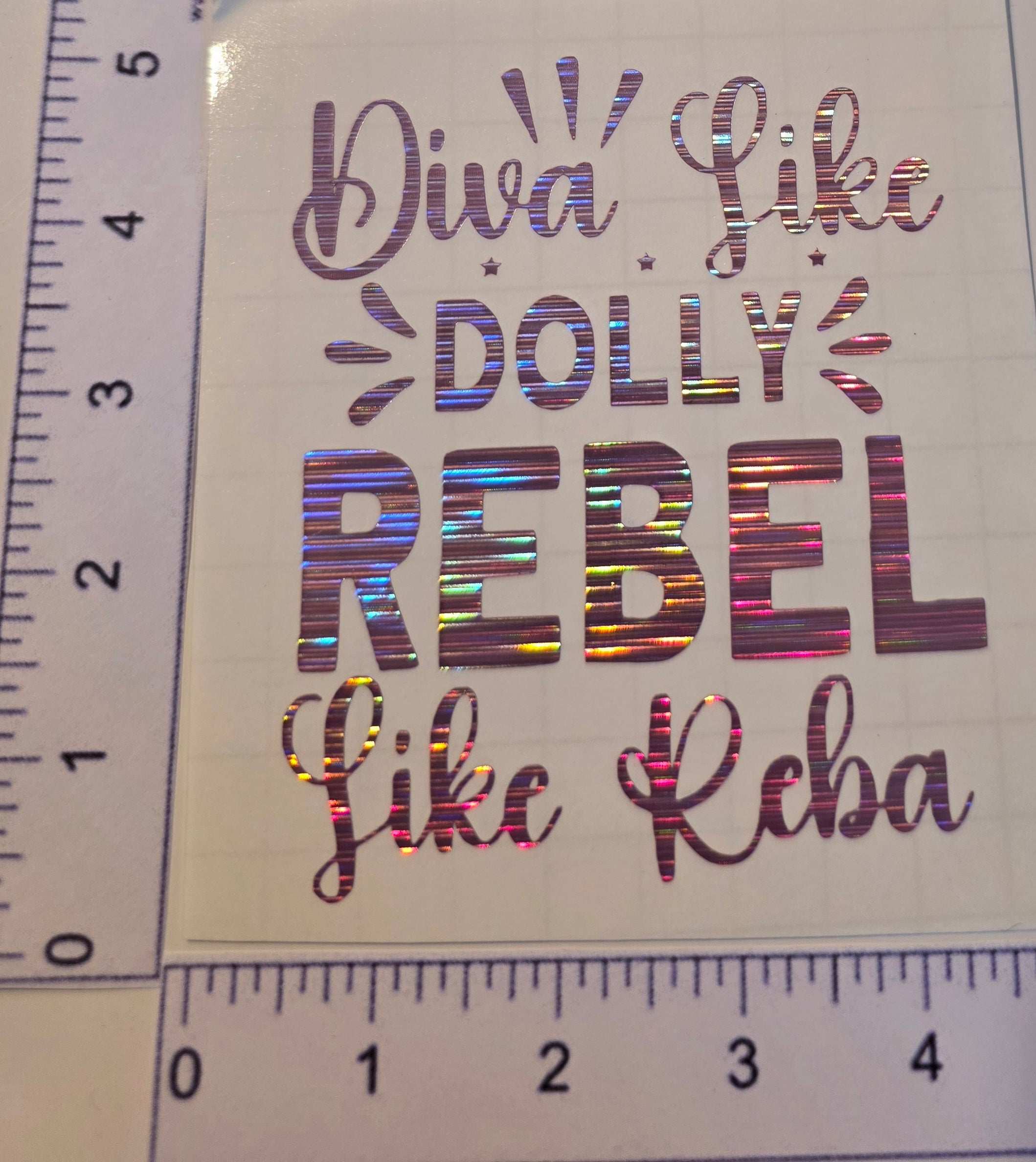 Diva Like Dolly Rebel Like Reba Decal