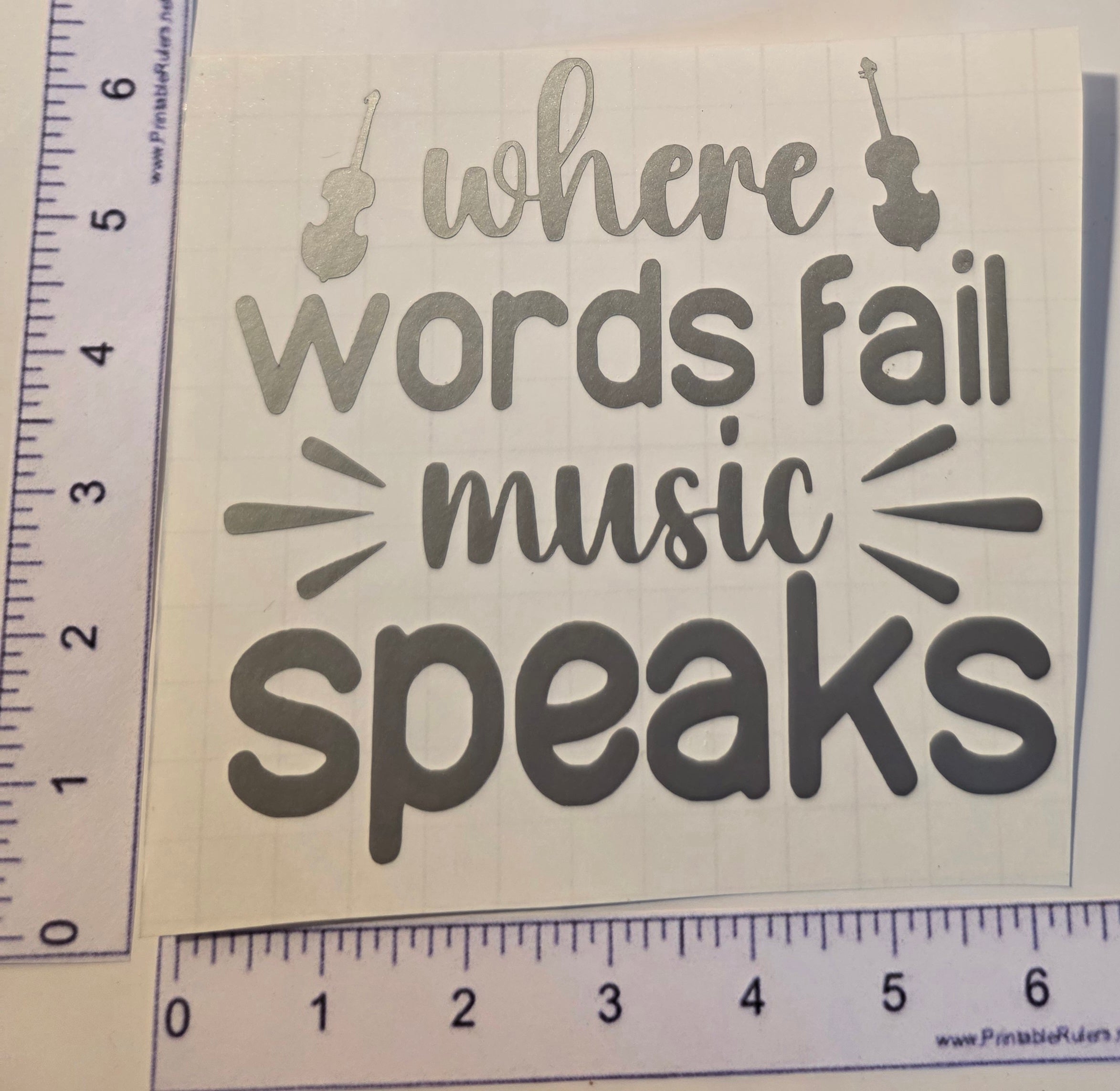 Where Words Fail Music Speaks
