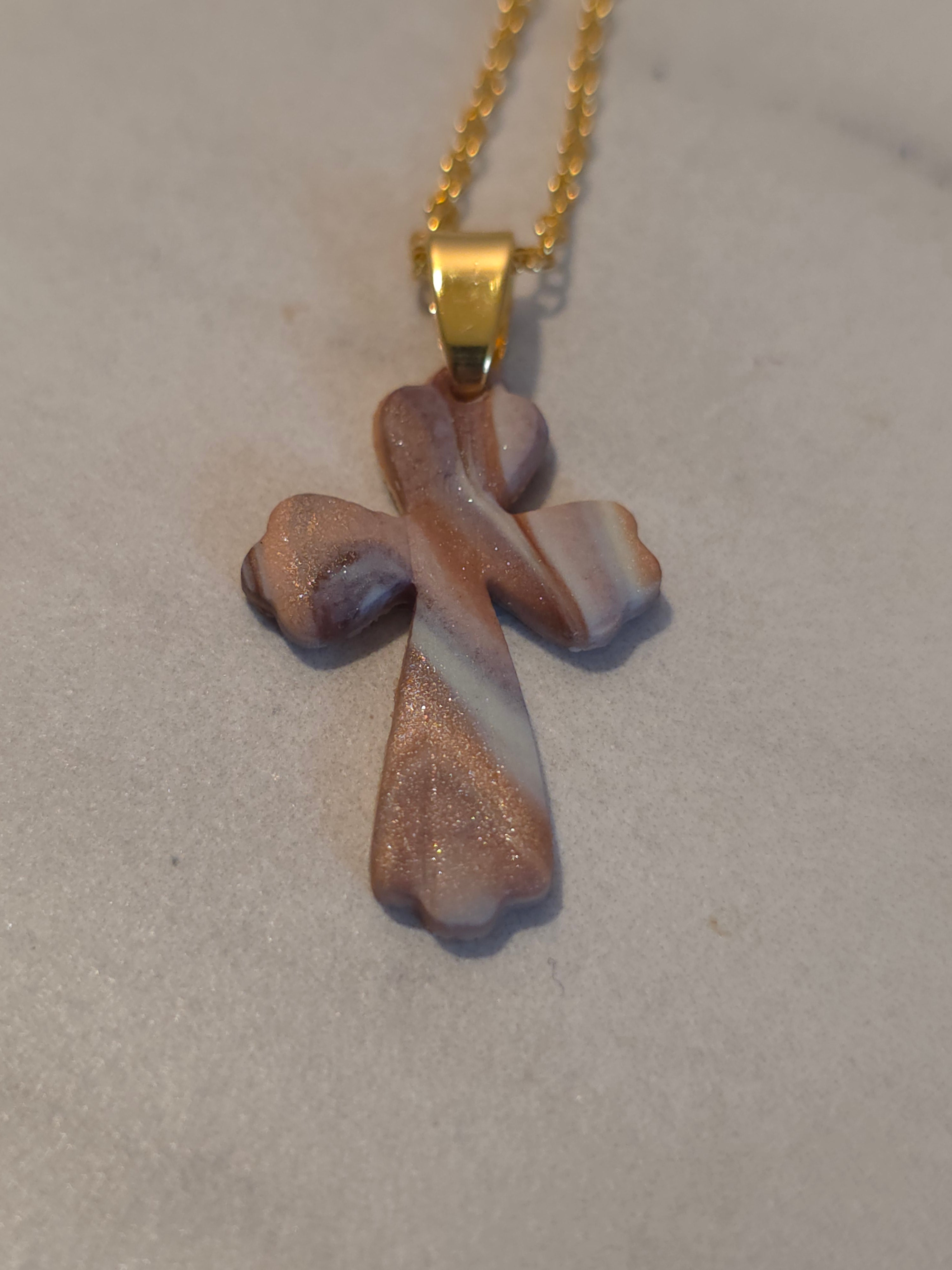 Clay Cross Necklace