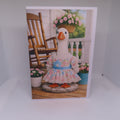 Adorable Porch Goose Greeting Card