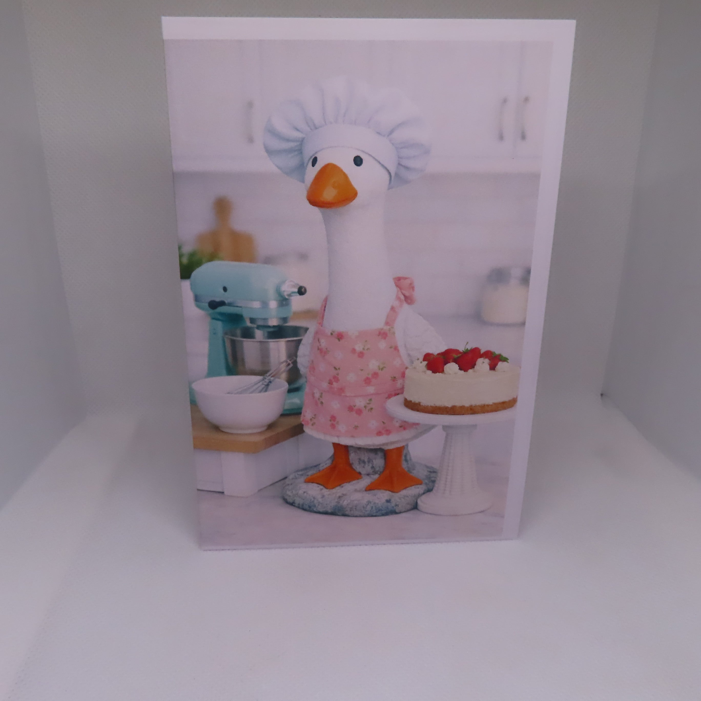 Baking Porch Goose Greeting Card