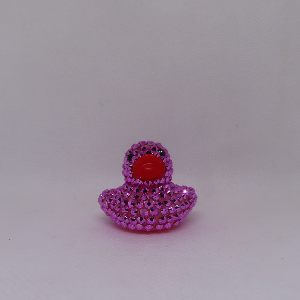 Metallic Hot Pink Blinged Duck
