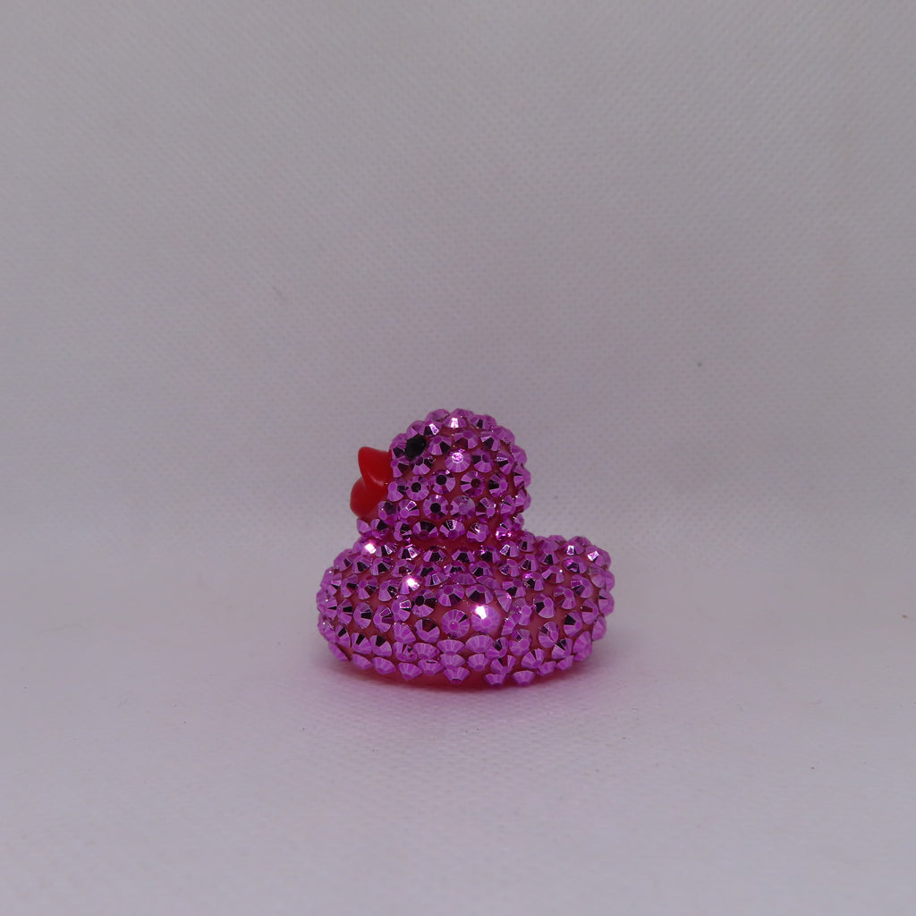 Metallic Hot Pink Blinged Duck