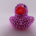 Metallic Hot Pink Blinged Duck