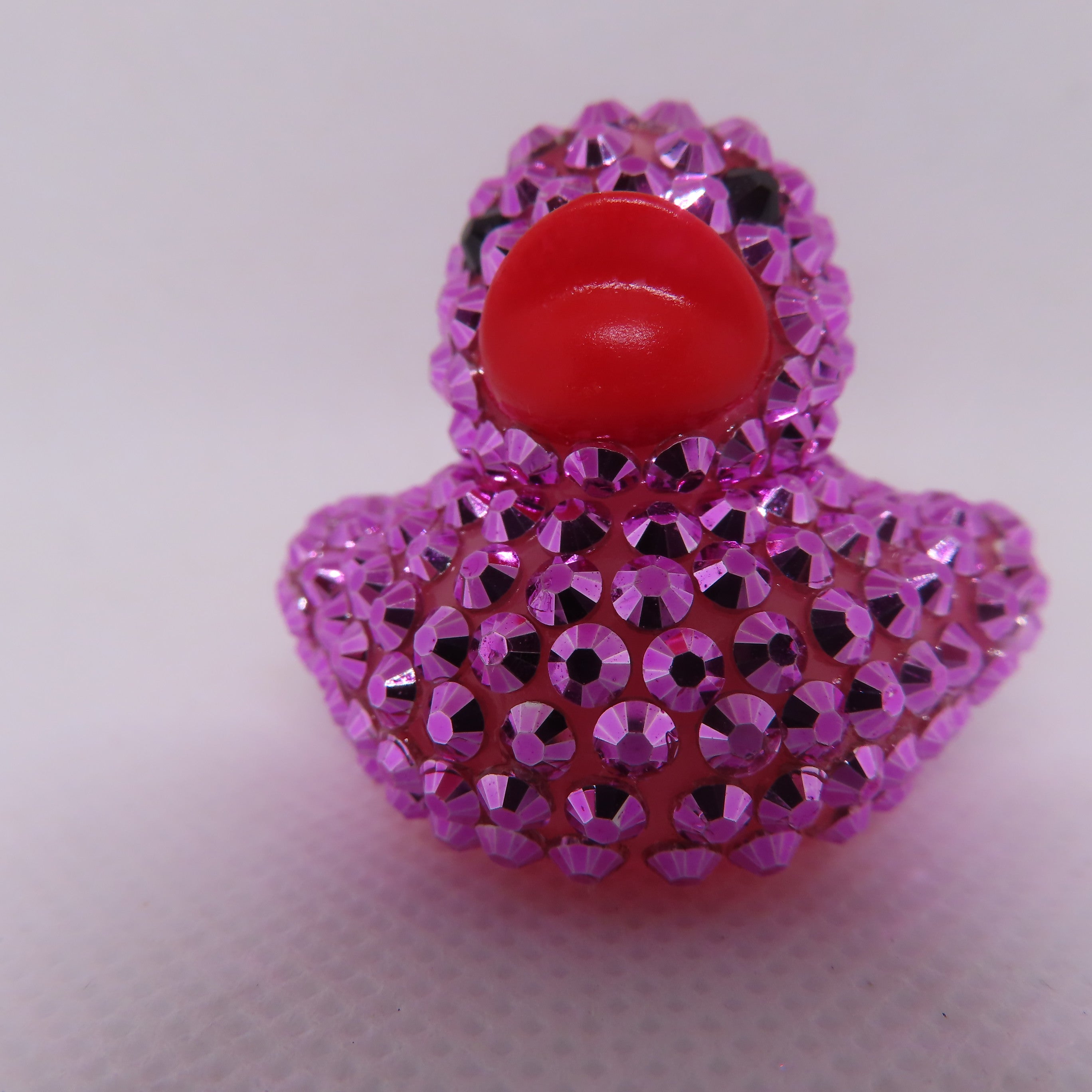 Metallic Hot Pink Blinged Duck