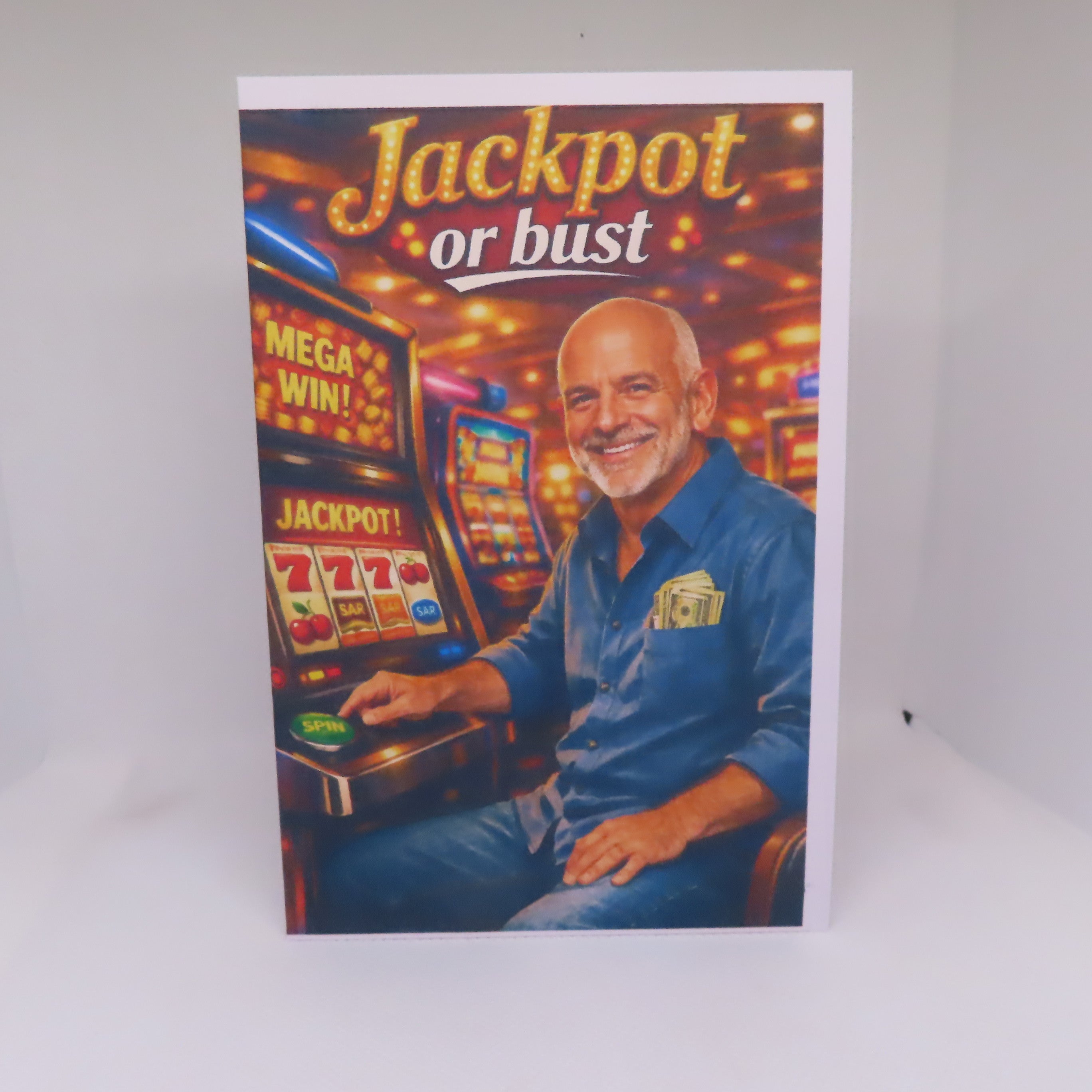 Jackpot of Bust Greeting Card