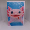 Goofy Axolotl Greeting Card