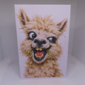 Goofy Llama Greeting Card