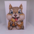 Goofy Squirrel Greeting Card