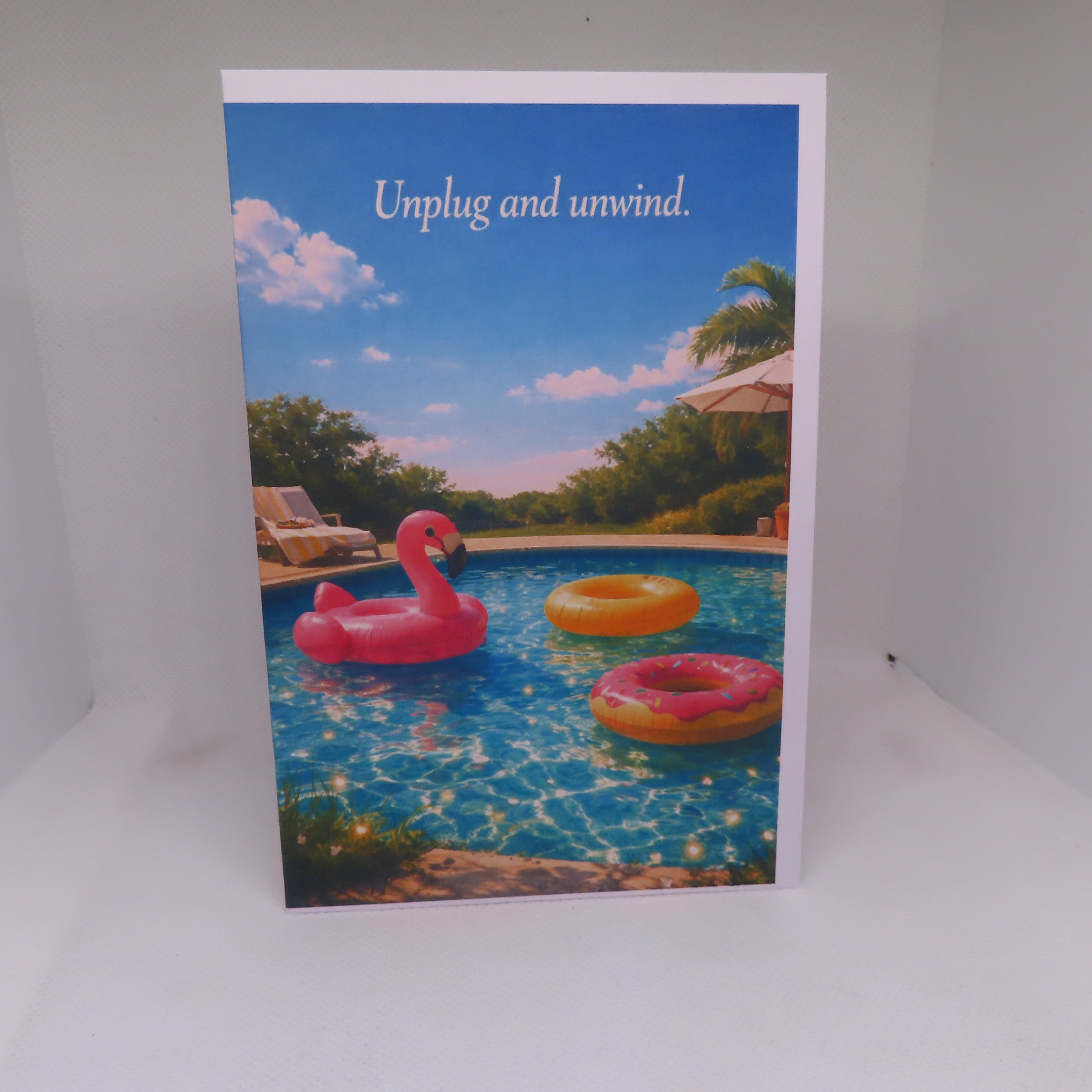 Unplug and Unwind Greeting Card