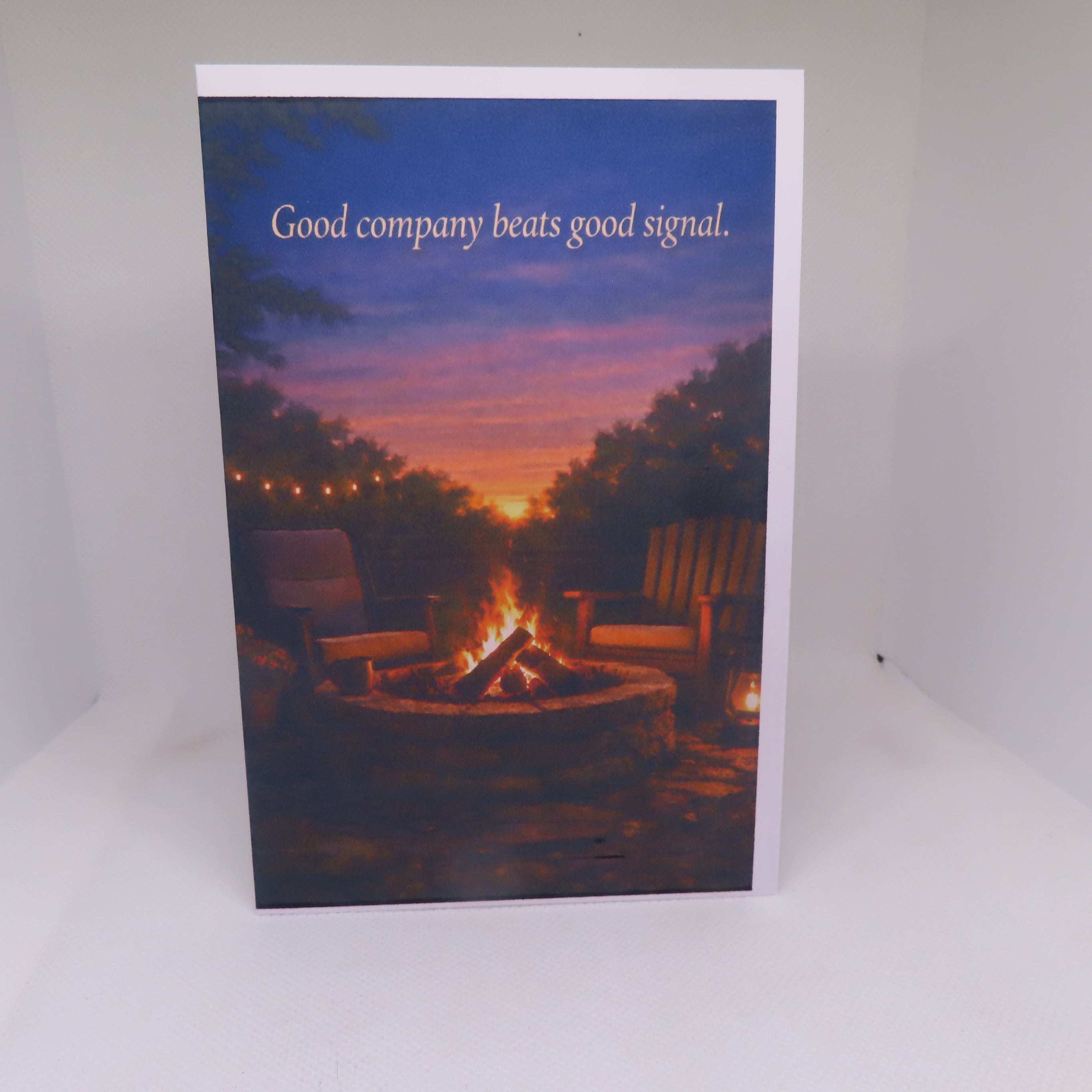 Good Company Beats Good Signal Greeting Card