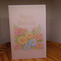 Pastel Flower Birthday Card