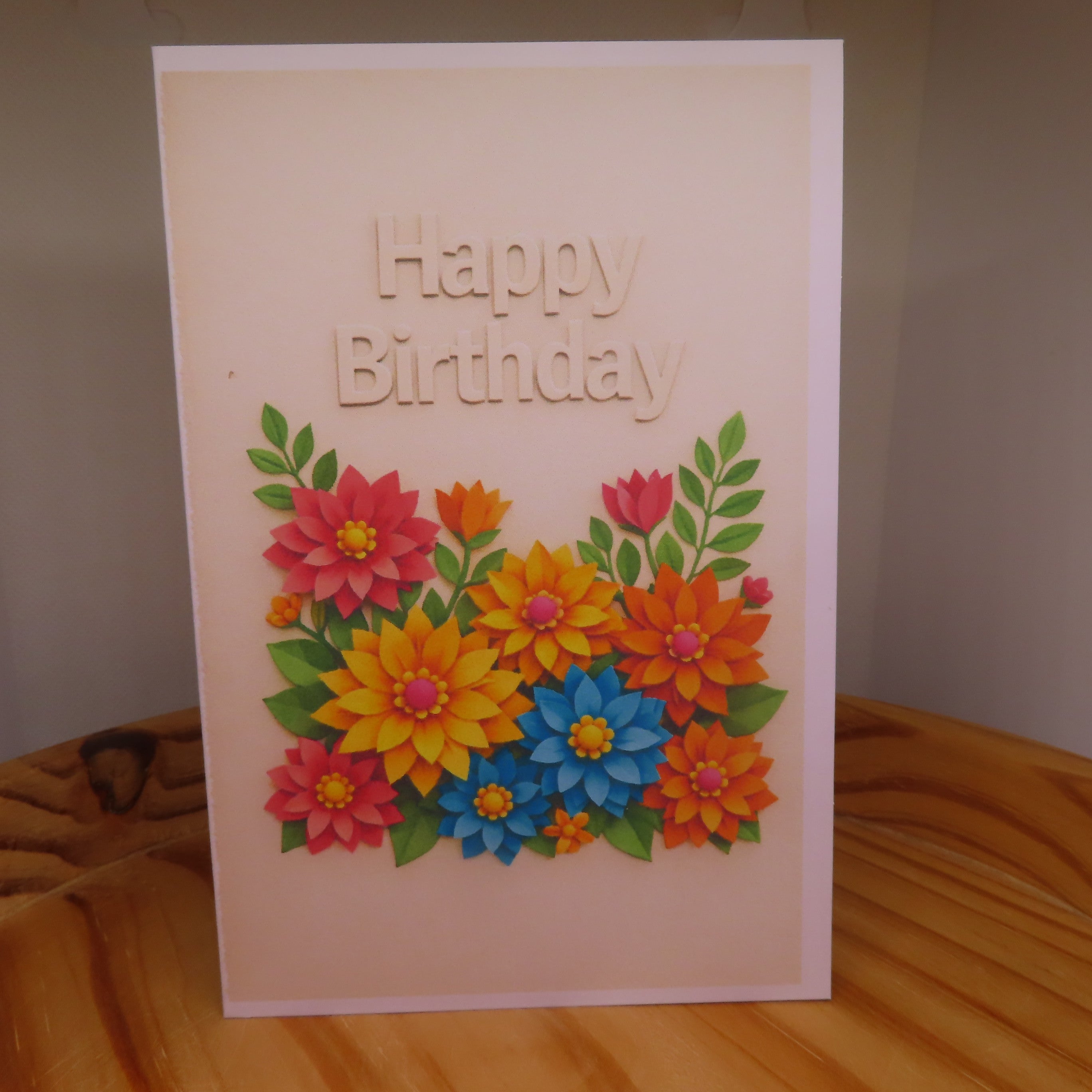 Bright Floral Birthday Card