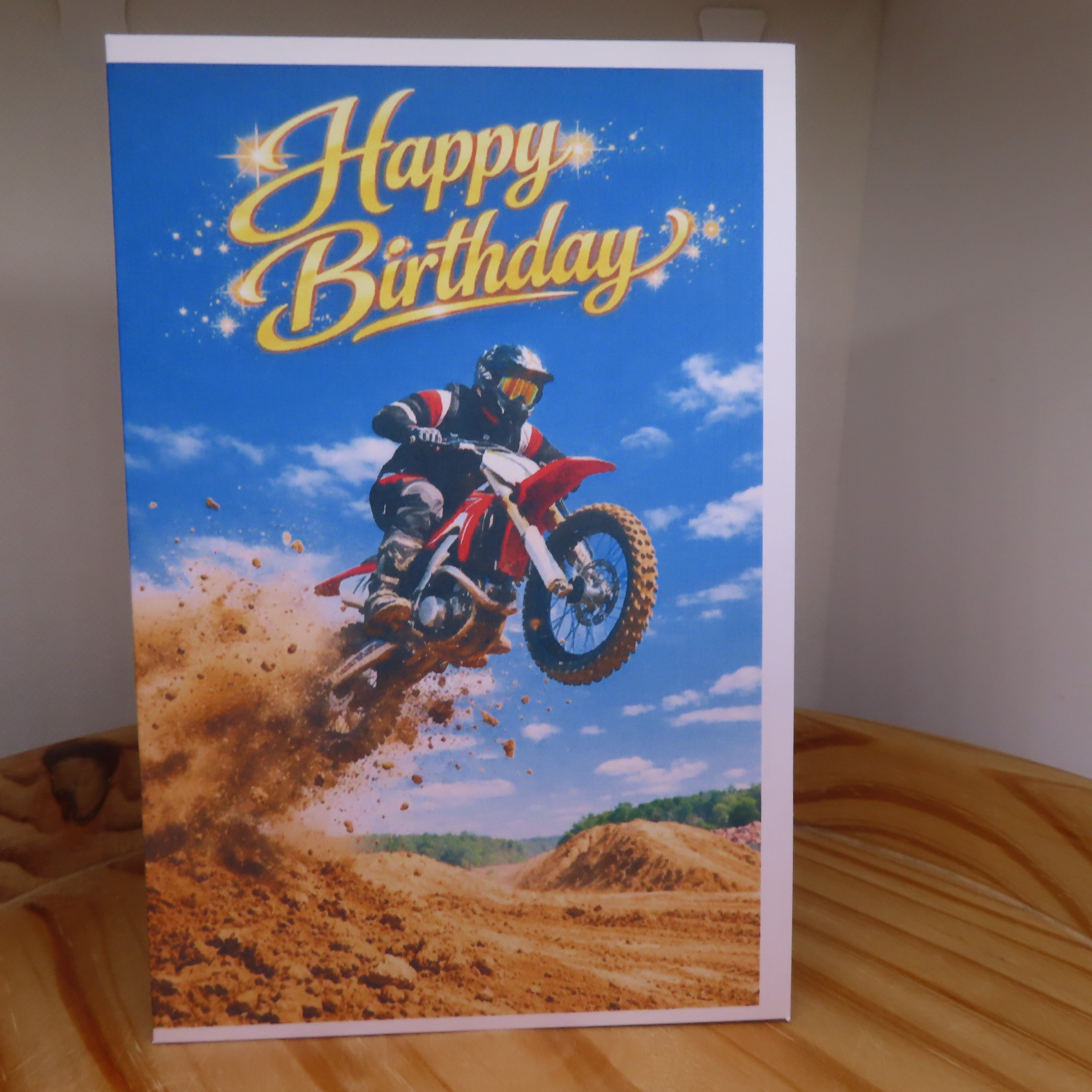 Dirt Bike Birthday Card