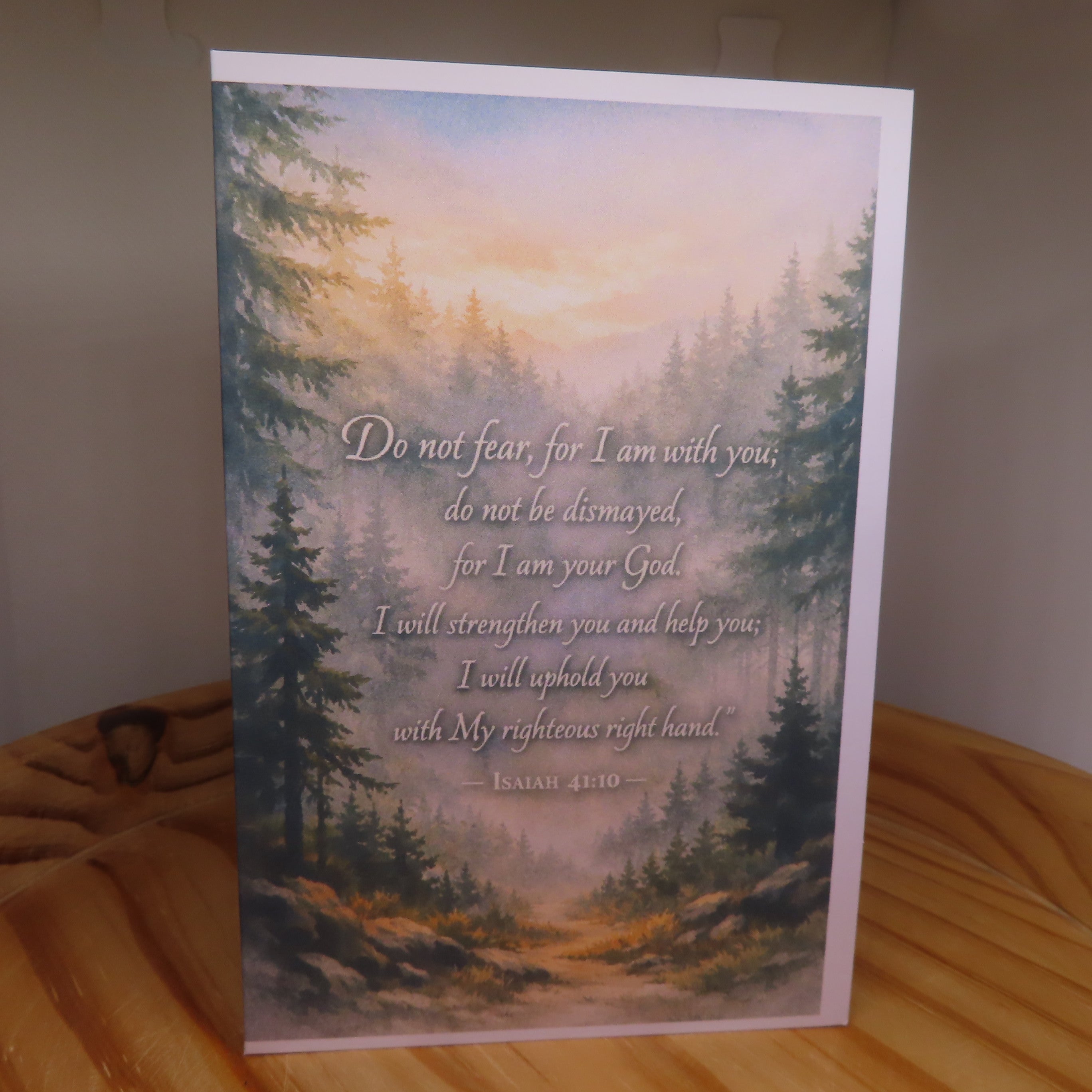 Isaiah 41:10 Encouragement Greeting Card