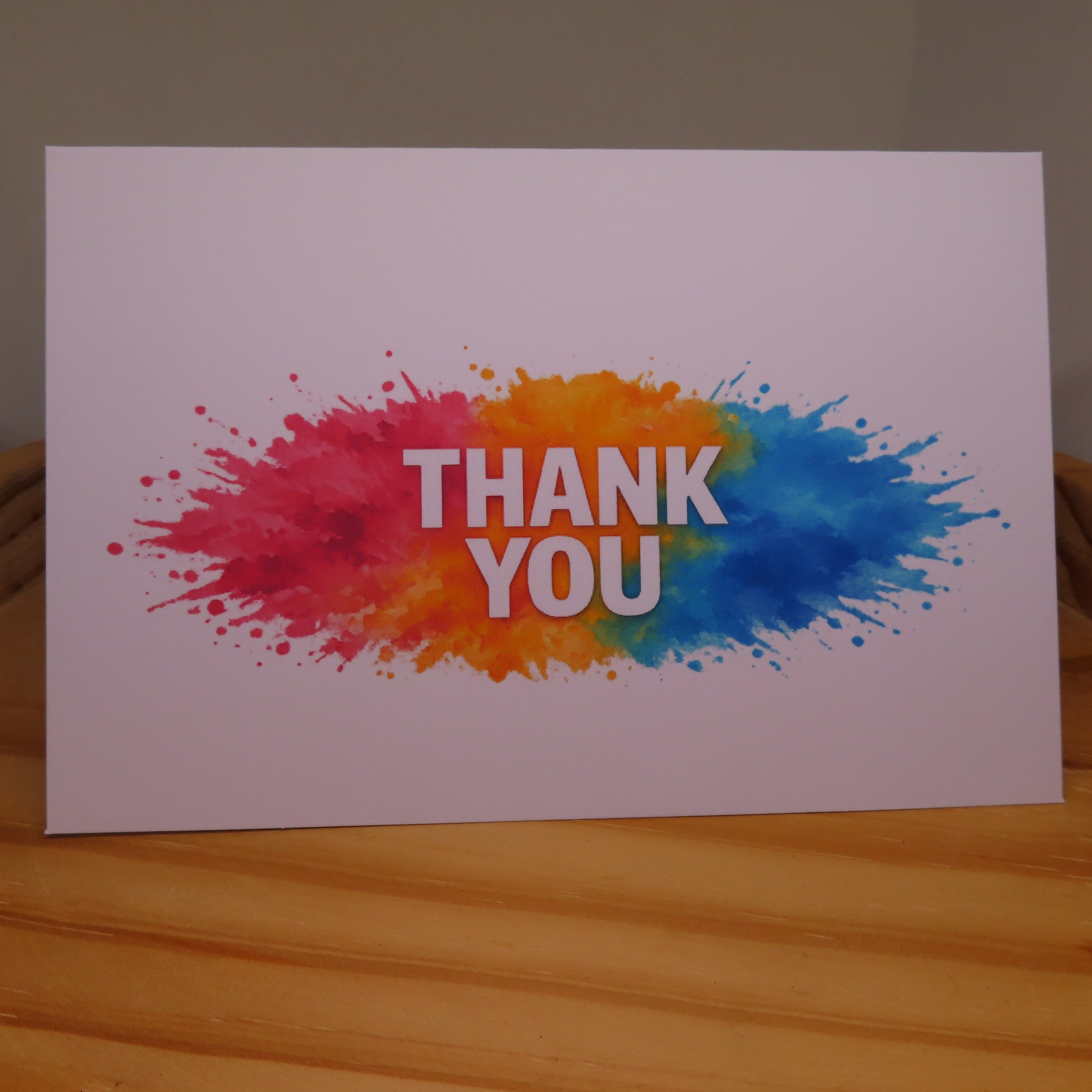Bright Watercolor Thank You Card
