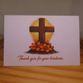 Cross with Lilies Thank You Card