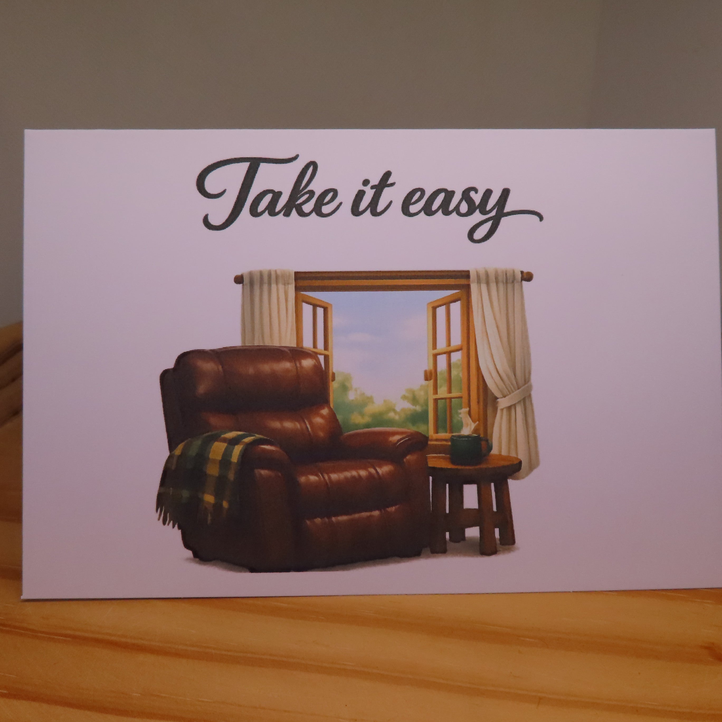 Take it Easy Get Well Soon Card