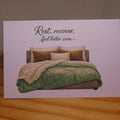 Cozy Bed Get Well Soon Card