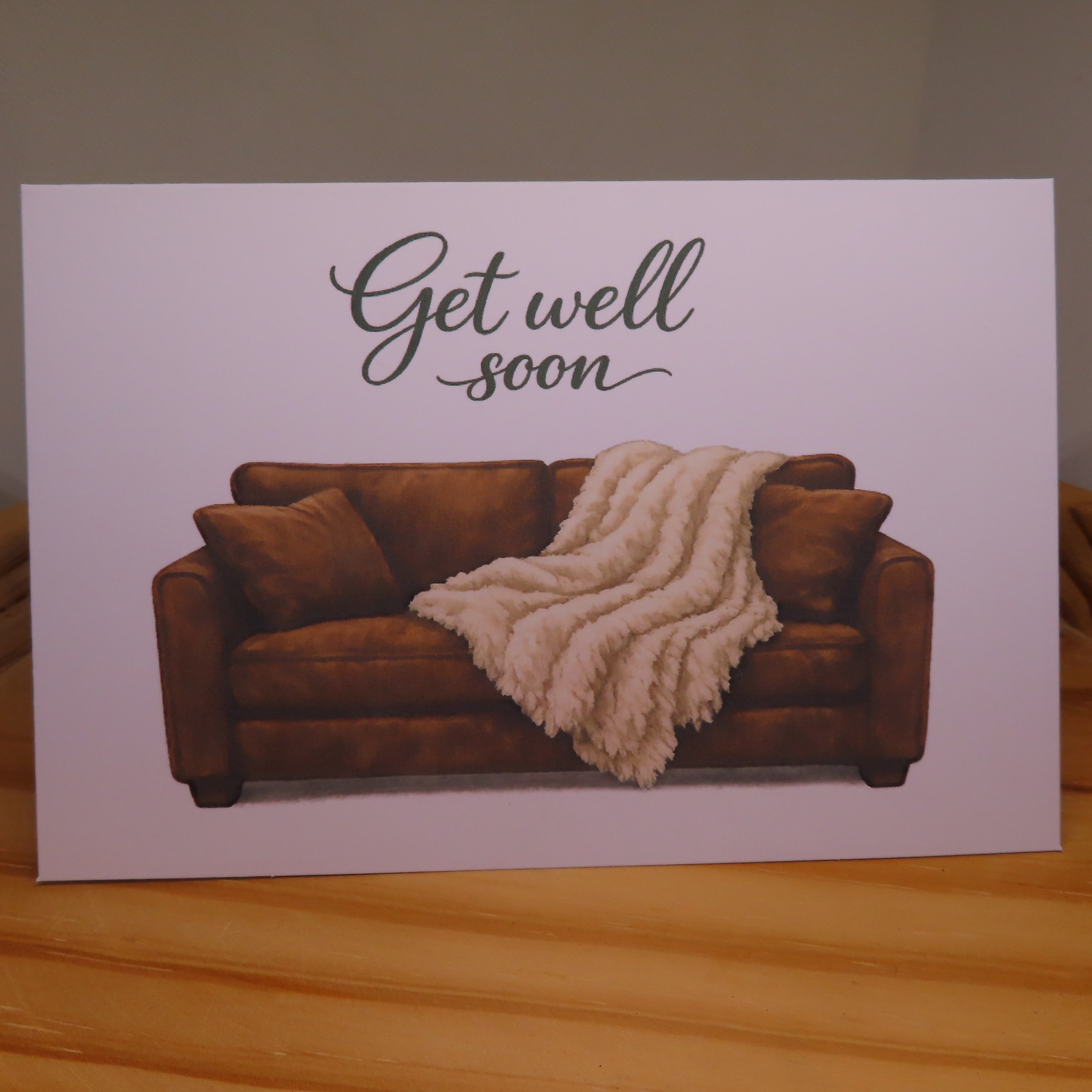 Cozy Couch Get Well Soon Card