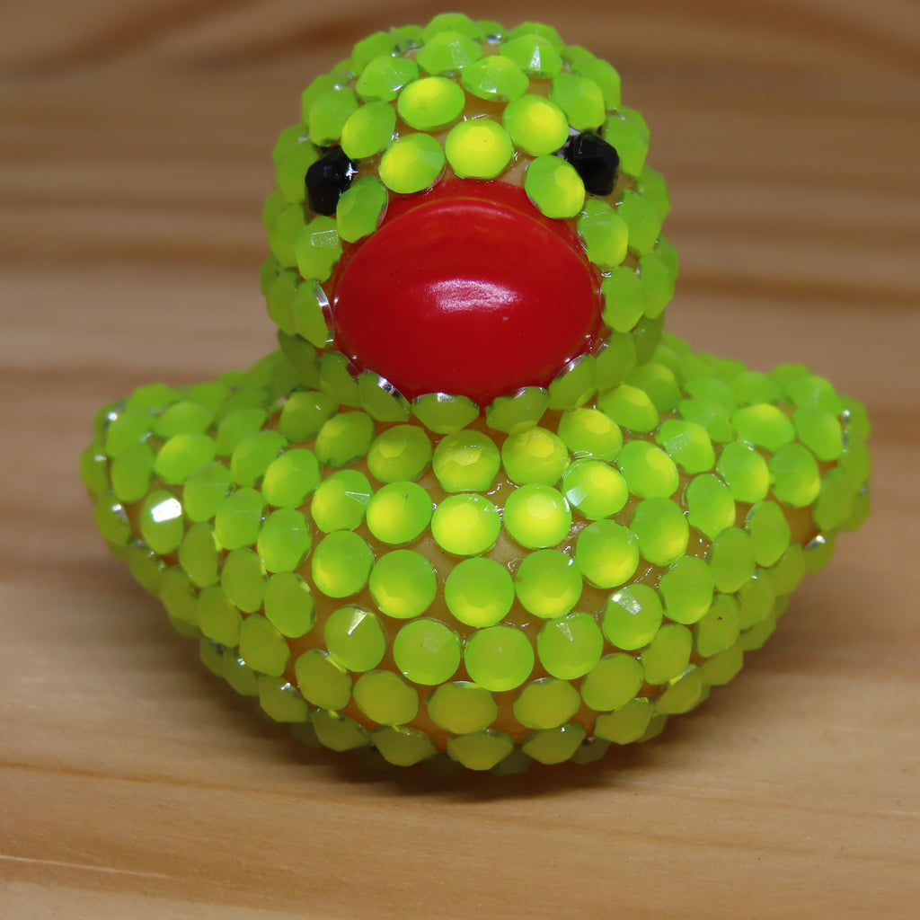 Fluorescent Yellow Resin Rhinestone Duck