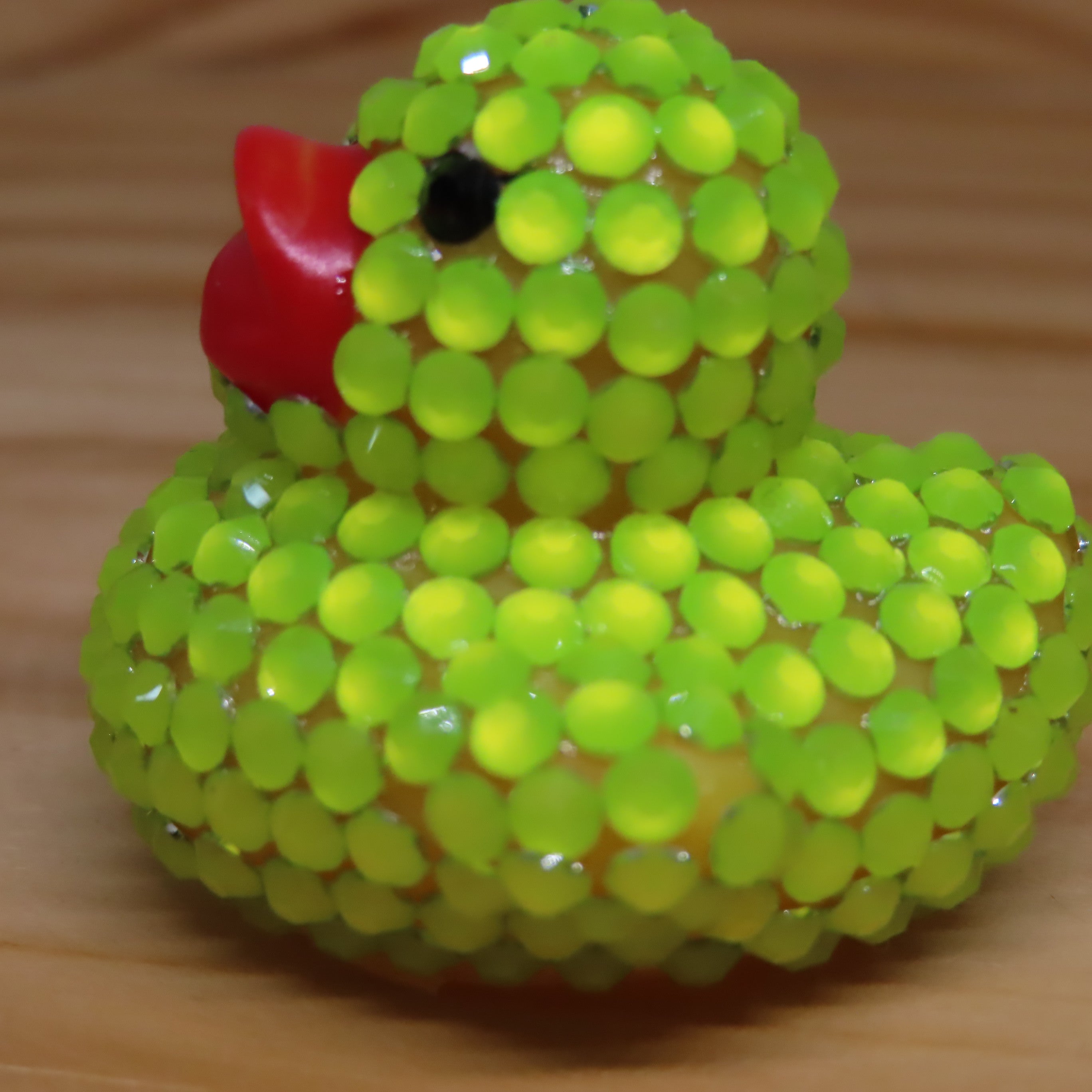 Fluorescent Yellow Resin Rhinestone Duck