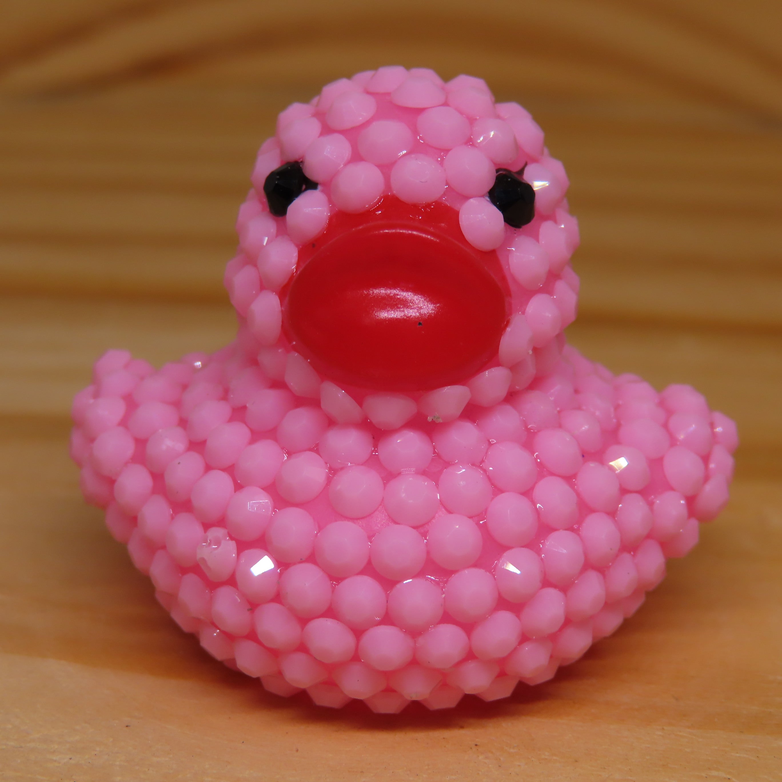 Light Pink Chalk Rhinestone Blinged Duck