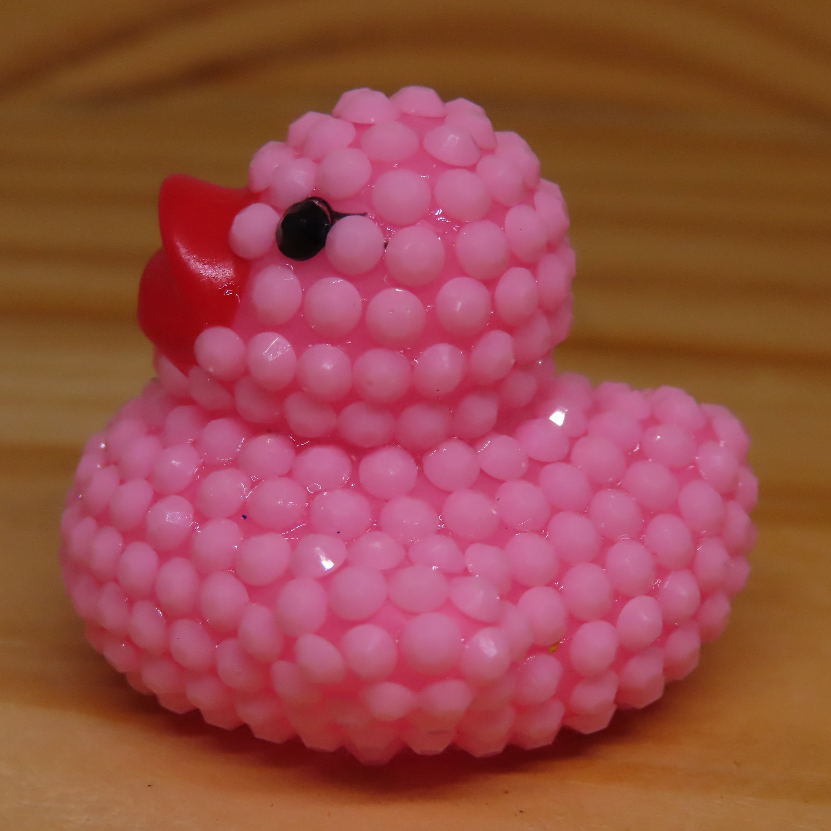 Light Pink Chalk Rhinestone Blinged Duck