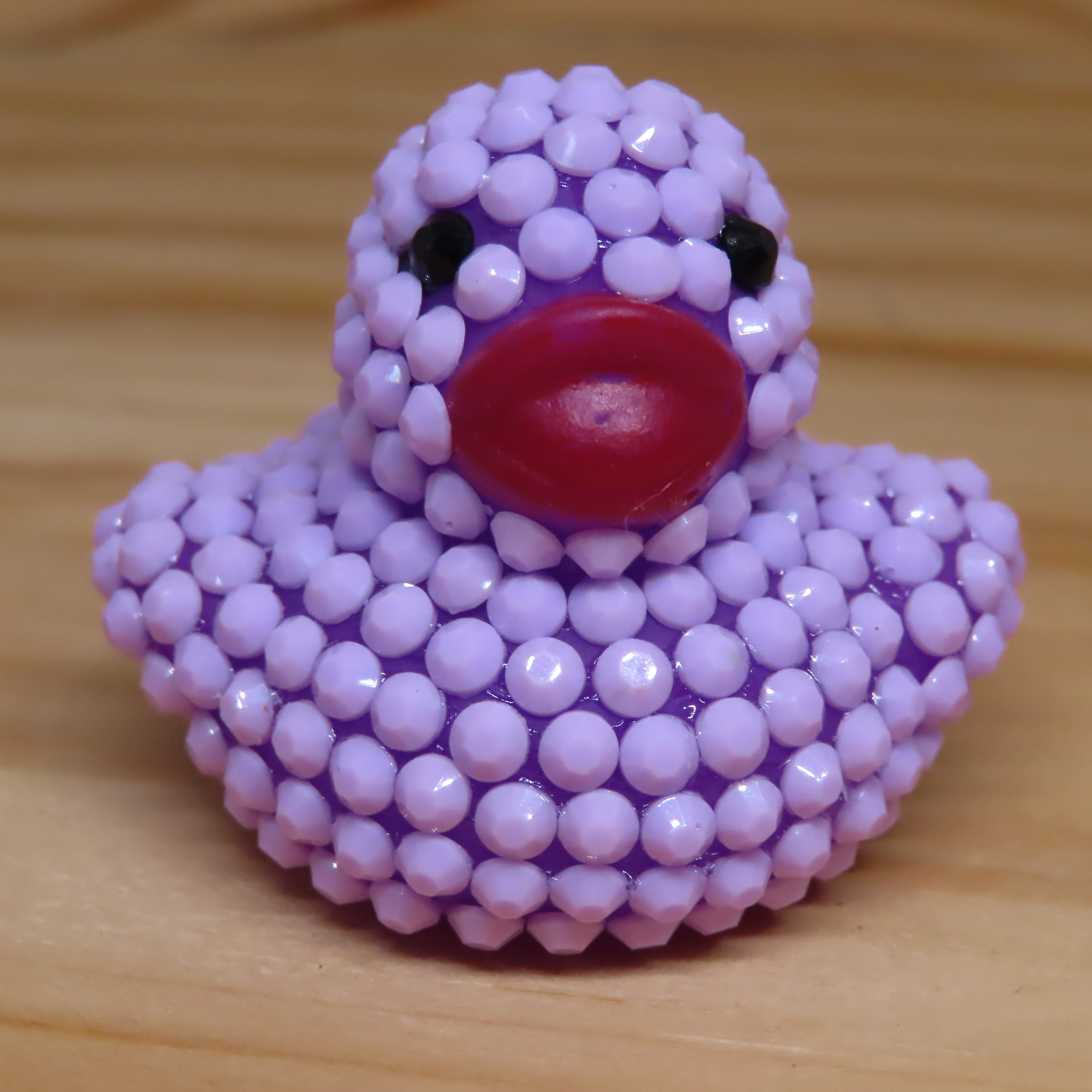 Light Purple Chalk Rhinestone Blinged Duck